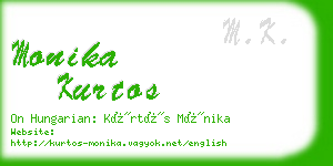 monika kurtos business card